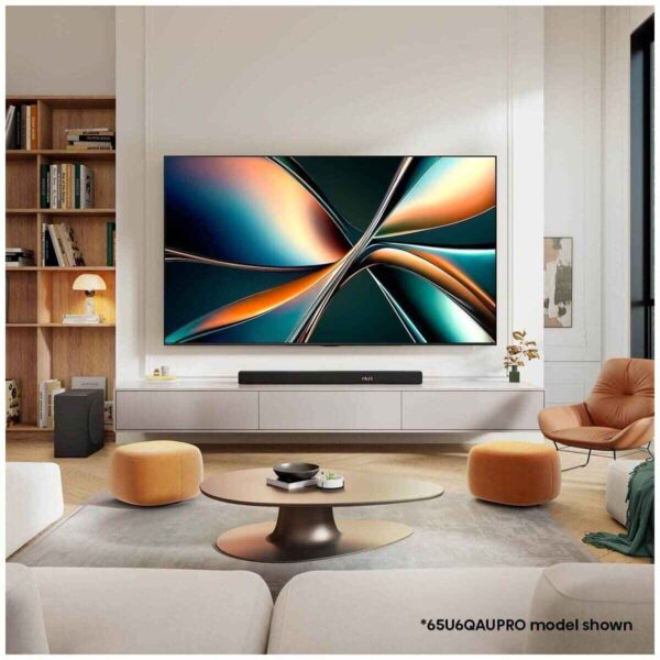 Rent to own home appliances australia orange rentals hisense 75 inch u6qau pro uled mini led tv 75u6qau 3