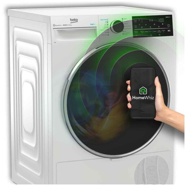 Rent to own home appliances australia orange rentals beko 9kg wifi connected hybrid heat pump dryer with steam 2