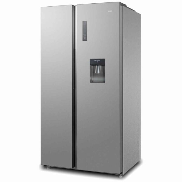 Rent to own home appliances australia orange rentals chiq 559l side by side fridge silver 1
