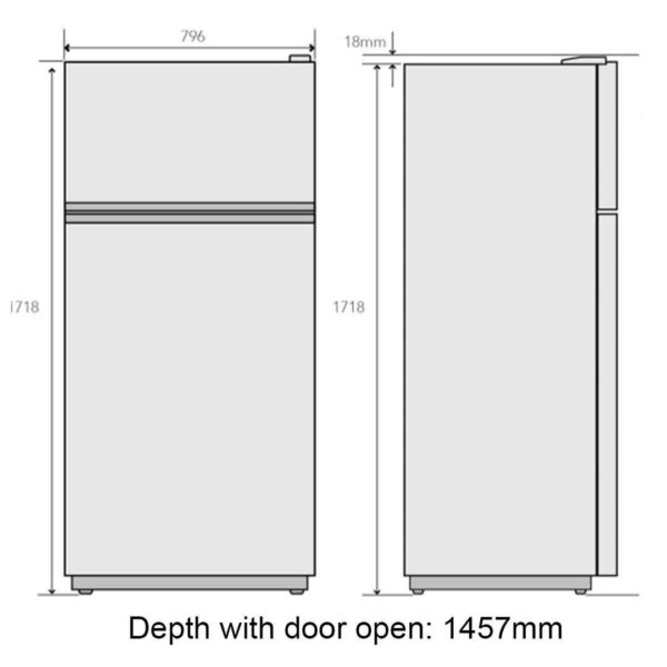 Rent to own home appliances australia orange rentals kelvinator 540l top mount fridge white 1