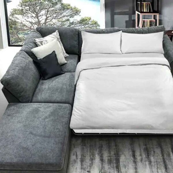 Rent to own home appliances australia orange rentals kelsey sofabed with left chaise ottoman 1