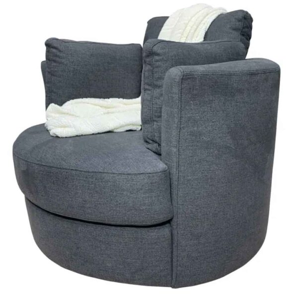 Rent to own home appliances australia orange rentals cozy cuddle swivel chair in storm grey 2