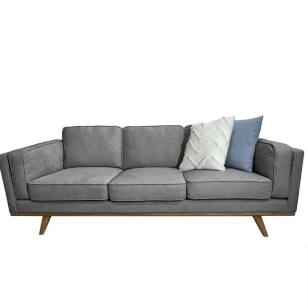 Rent to own home appliances australia orange rentals talia 3 seater sofa in grey fabric 1