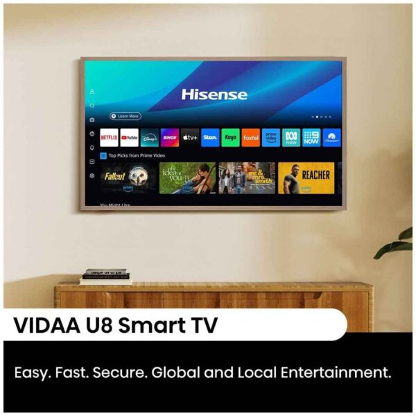 Rent to own home appliances australia orange rentals hisense 65 inch canvas s7nau 4k qled smart tv 65s7nau 1