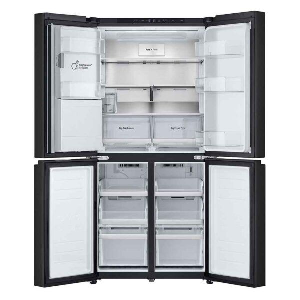 Rent to own home appliances australia orange rentals lg 508l french door fridge with slim non plumbed in door ice water dispenser matte black 2