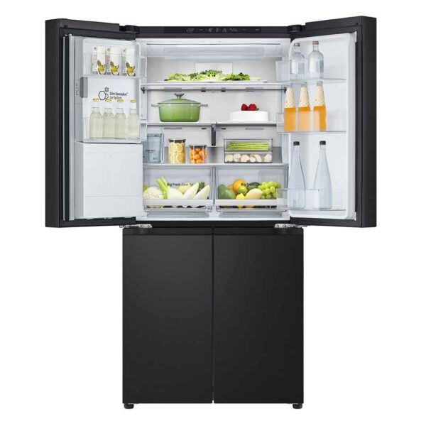 Rent to own home appliances australia orange rentals lg 508l french door fridge with slim non plumbed in door ice water dispenser matte black 3